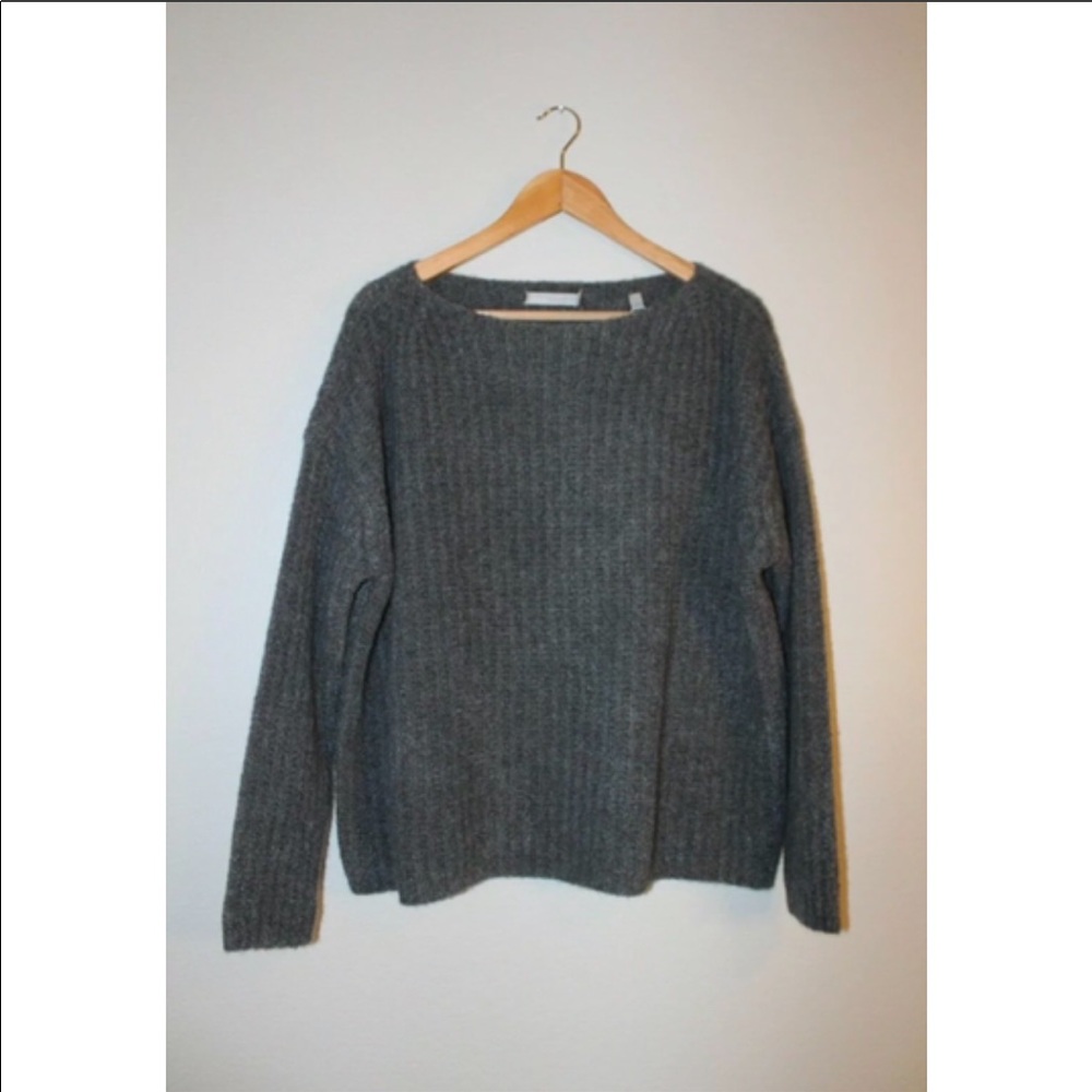 Vince Ladder Stitch Cashmere Blend Pullover